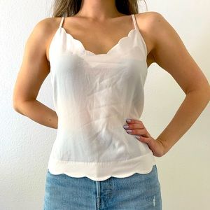 Nordstrom - Lush brand - white spaghetti strap top - size L - perfect condition